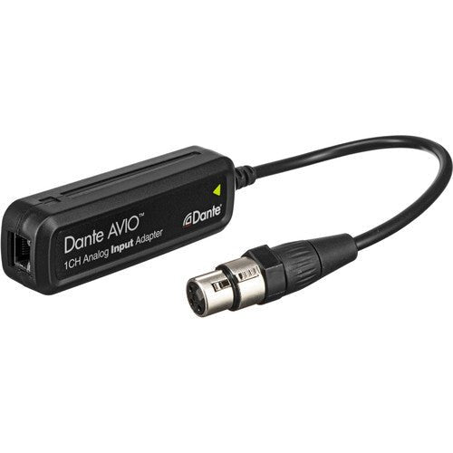 Audinate Dante AVIO 1 - Channel Analog Input Adapter for Dante Audio Network - Rapid Mounts