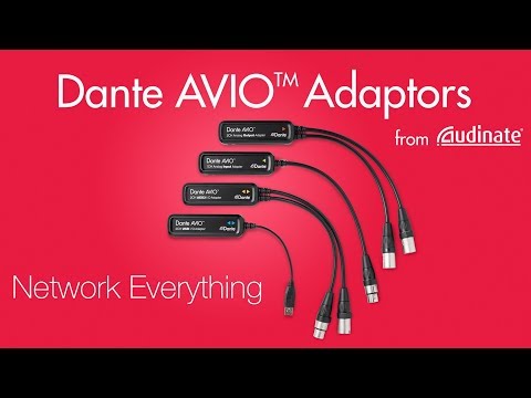 Audinate Dante AVIO 1-Channel Analog Input Adapter for Dante Audio Network